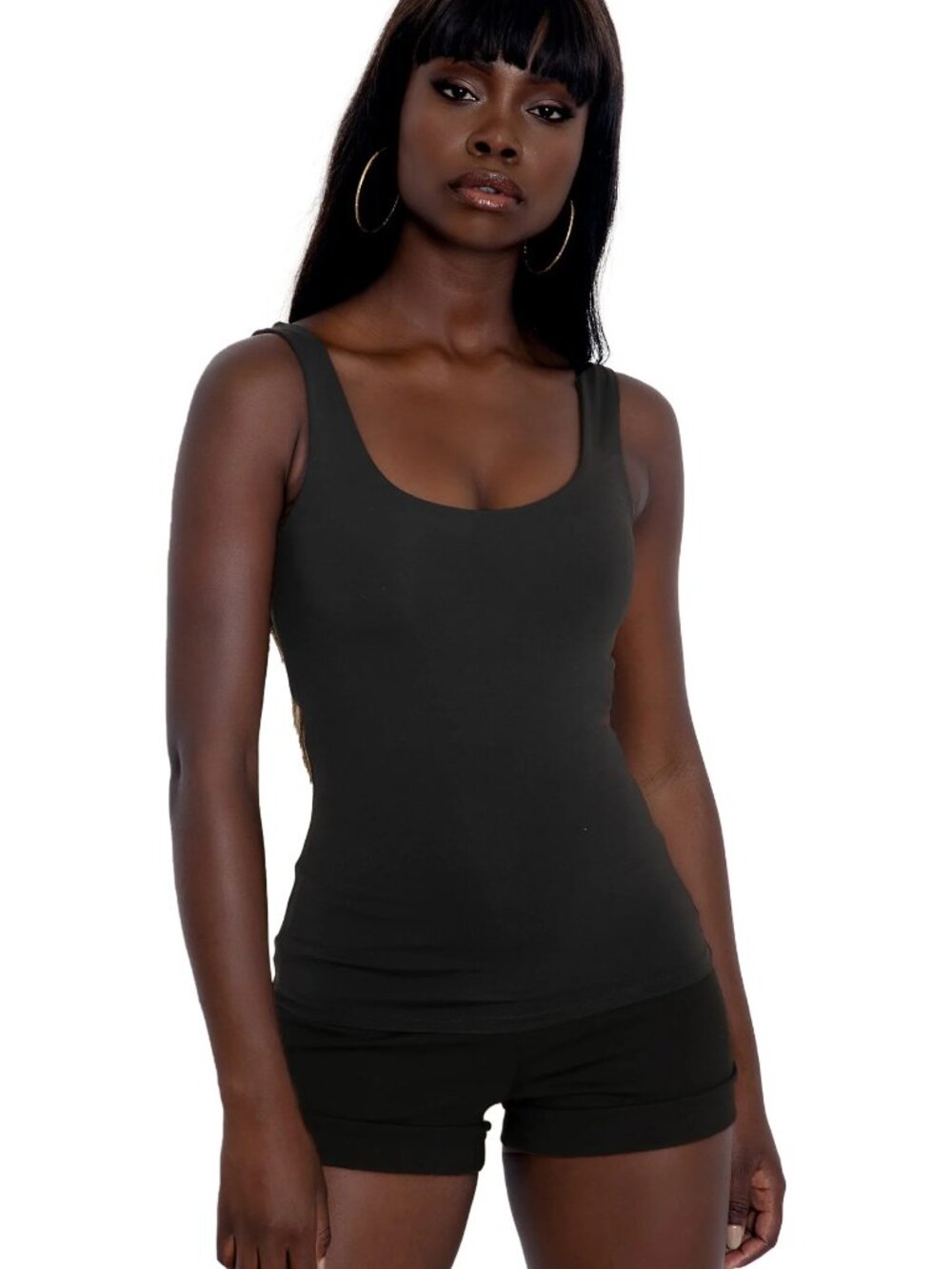 Black Milk matte black tank top